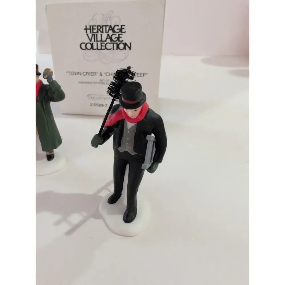 Dept 56,Heritage Village Accessories - Town Crier &‎ Chimney Sweep #5569-7